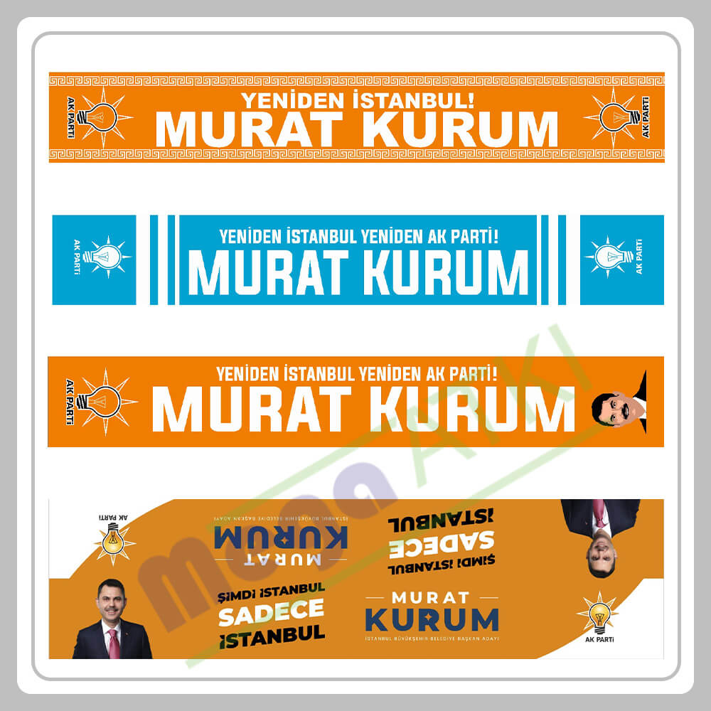 Murat Kurum AK Parti İstanbul Seçim Atkısı
