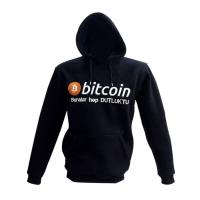 Bitcoin Sweatshirt - Buralar hep Dutluktu - Siyah